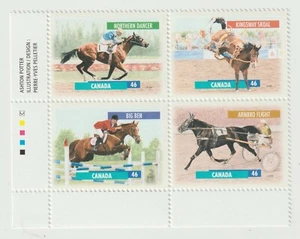 CANADA 1999 #1794a - Canadian Horses (se-tenant LL inscription pl. bl. of 4) MNH - Picture 1 of 5
