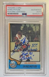 Denis Potvin Autograph Signed 1975 Topps Rookie Card W/ 4 Inscription PSA /DNA - Picture 1 of 2