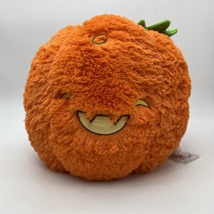 ALMOHADA RELLENA DE PELUCHE DE CALABAZA DE 15" APLASTABLE KAWAII HALLOWEEN OTOÑO RETIRADO - Imagen 1 de 7