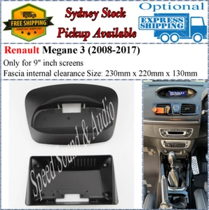 For 9 Nine Inch Screen Fascia facia Fits Renault Megane 3 2008-2017 Dash Kit* - Picture 1 of 4