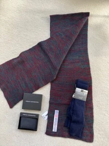 French Connection leather wallet, M&S Lambswool socks (8-9.5), Topman scarf. New - Picture 1 of 10