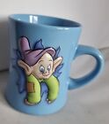 Disney Store Blue 3D Dopey Mug -  Snow White And The Seven Dwarfs (B2)