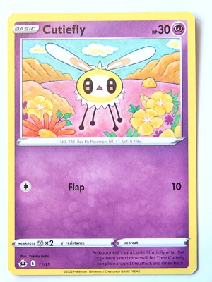 Cutiefly 11/15 (NM, Pokemon Card, McDonald's Match Battle, Psychic, Promo) - Image 1 of 2