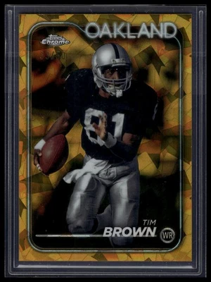 2024 Topps Cromo Zafiro Edición #151 Tim Brown Oro Zafiro #/50 Foto 1 de 2