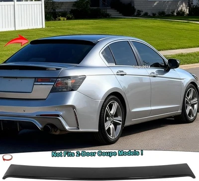 For Honda Accord Sedan 4Door Rear Window Spoiler Roof Wing Gloss Black 2008-2012 Foto 1 de 4