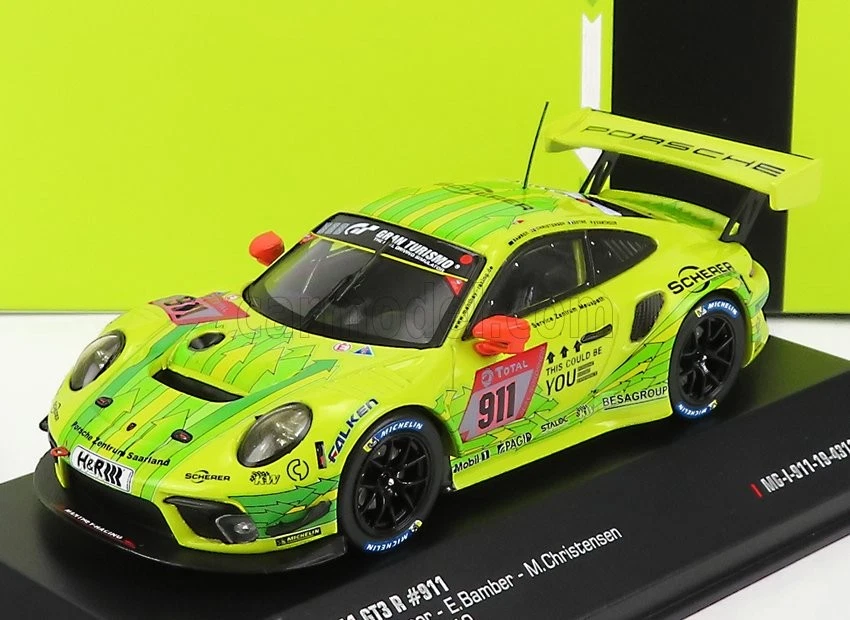 1/43 IXO-MODELS - PORSCHE - 911 991-2 GT3 R TEAM MANTHEY MG-I-911-19-4311-24H - Immagine 1 di 1