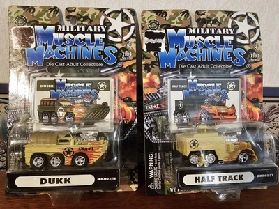  LOT OF 2 Military Muscle Machines Half Track & Dukk Military Vehicle - Image 1 of 3