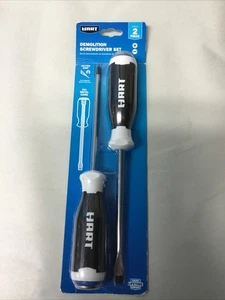 HART HHSDD1 2-Piece Demolition Screwdriver Set Phillips Slotted Magnetic Tip NEW - Picture 1 of 5