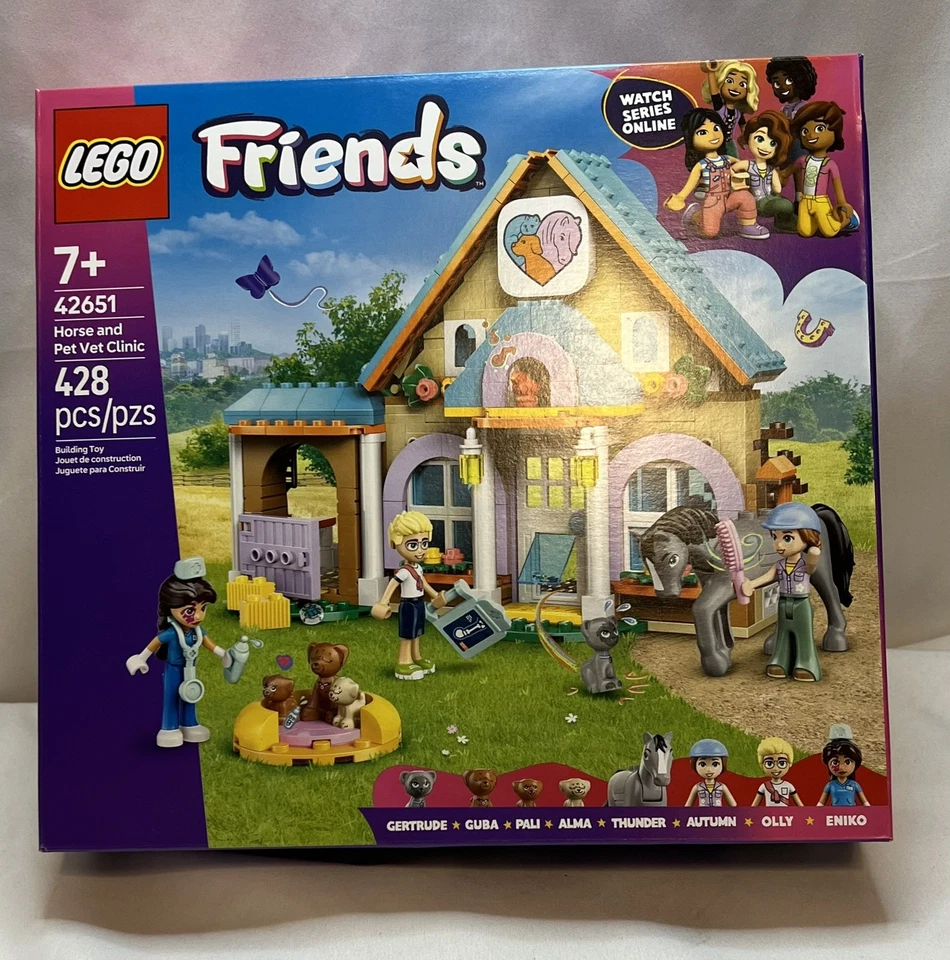 LEGO FRIENDS: Clínica Veterinaria de Caballos y Mascotas (42651) Juego de Construcción Mini Muñecas Figuras 428 Foto 1 de 4