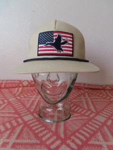 Burlebo Berretto Uomo Off White Burlebo Bandiera Americana Anatra Snapback - Foto 1 di 12