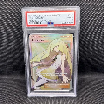 Lusamine 2017 Pokémon Sun & Moon Crimson Invasion 110/111 PSA 9 - Image 1 of 2
