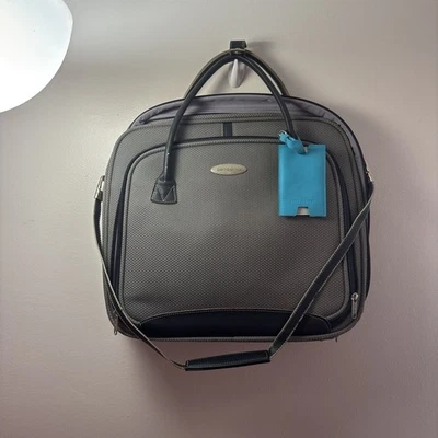 Samsonite Mobile Solution Wheeled Mobile Office Black Nylon Laptop Carry-On Bag - Image 1 of 4