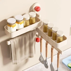 Porta Spezie, Mensola Porta Spezie, Ventosa, Portaoggetti con Ganci, Porta - Foto 1 di 7