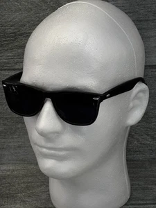 VTG Blues Brothers Blackout Sunglasses 80s Chicago Belushi Aykroyd Square Frame - Picture 1 of 20