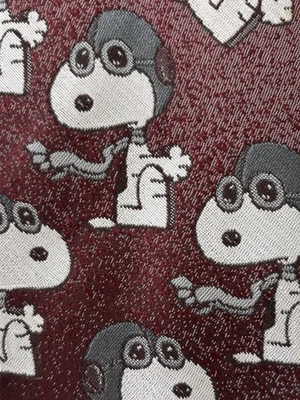 Corbata Vintage Snoopy Flying Ace Rojo Barón Cacahuetes Retro Años 60 Diseño Cervantes Foto 1 de 4
