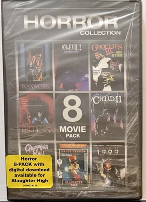 Horror Collection 8 Movie Pack DVD Waxwork 976 Evil Ghoulies III Chopping Mall  - Image 1 of 2