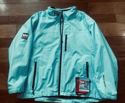 New Helly-Hansen Women's Midlayer Waterproof Glacier Blue Sailing Jacket 5XL - Image 1 of 4