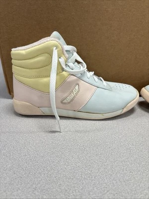 Zapatos Bass Air Vintage Talla 6 Rosa Amarillo Y Azul  Foto 1 de 4