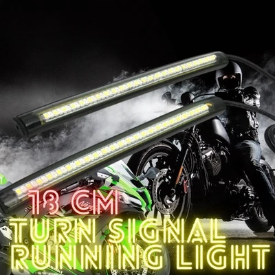 For Kawasaki Ninja, Z-Series, Versys 18cm LED Turn Signal & Running Light Strips - Image 1 of 4
