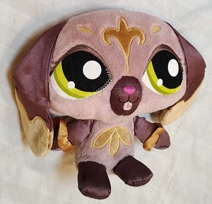 7" 2008 LITTLEST PET SHOP PURPLE SATIN EAR SASSIEST DOG PLUSH STUFFED ANIMAL - Picture 1 of 12