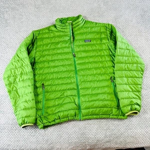 RARE Vintage Bright Green Patagonia Nano Puff Lightweight Puffer Jacket 2XL Men - Bild 1 von 10