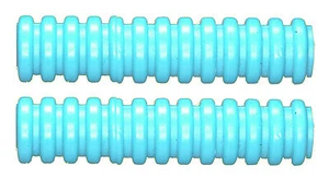 Missing Lego Brick 78 Teal x 2 Technic Ribbed Hose 4 Studs Long - Picture 1 of 1