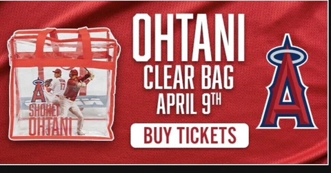 LA ANGELS SHOHEI OHTANI CLEAR TOTE BAG 4/9/2023 SGA- BRAND NEW! SHIPS NEXT DAY! Cover