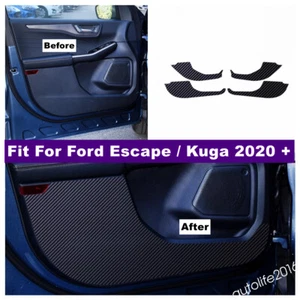 Pegatinas de película de fibra de carbono anti-sucio para puerta automática para Ford Escape / Kuga 2020-2025 - Imagen 1 de 12