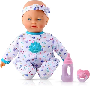 16 Inch Interactive Baby Doll - Realistic Baby Doll W/ Expressions - Touch Activ - Picture 1 of 7