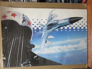 Vintage TOP GUN 1987 poster Military Airplane jet 12444 - Picture 1 of 5