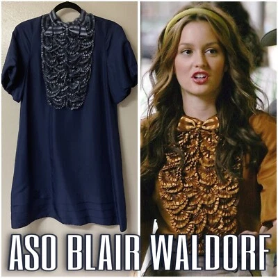 ASO Blair Waldorf Marc Jacobs Ruffle Dress - Size Small - Image 1 of 4