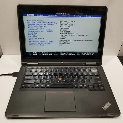 Lenovo ThinkPad S1 йога 2-в-1 сенсорный экран i3 1,70 ГГц 4GB 16GB SSD ChromebookOS - Изображение 1 из 4