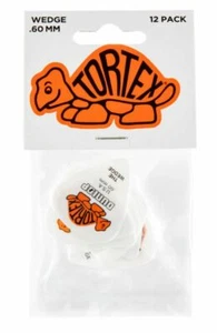 PLAYER'S PACK DE 12 MEDIATORS DUNLOP TORTEX WEDGE   0.60 mm - 424P60 - Picture 1 of 5