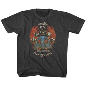 Kids Aerosmith Greatest Rock 77 Music Shirt - Picture 1 of 2