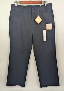 Dockers Womens Metro Trouser Elastic Waist Comfort Stretch Chino Pants 12 Navy - Picture 1 of 14