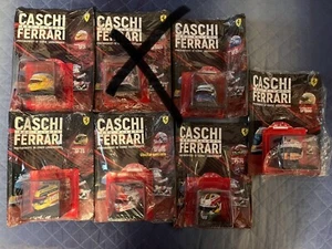 Lotto lot Ferrari Helmets Leclerc Vettel Centauria Spark Scale 1 5 - Foto 1 di 6