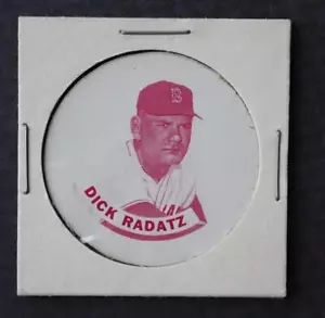 1965 Old London Coins Paper Proof Disc of Dick Radatz Blank Back Paper Disc RARE - Picture 1 of 1