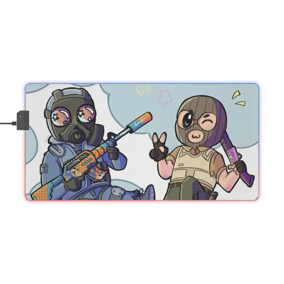 Gaming Mauspad, CSGO, CS2 eSports LED Fan Art, für Gamer, erweitertes Mousepad - Bild 1 von 1