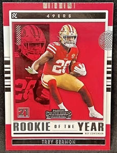 Trey Sermon Rookie 2021 Contenders R O Y RC 49ers - Picture 1 of 1
