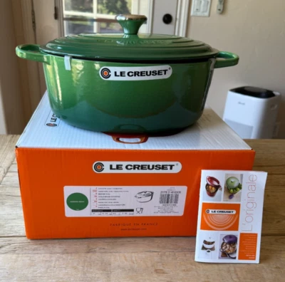 Le Creuset Signature Enameled Cast Iron Oval Dutch Oven 6 3/4 qt Bamboo NEW - Image 1 of 4
