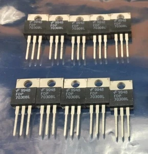 ON SEMI / FAIRCHILD FDP7030BL 60A 30V 9 MILLIOHM N-CHANNEL POWER MOSFET, 10 PCS - Picture 1 of 4