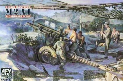 Obús AFV Club 1/35 105 mm M2A1 versión tardía y carro M2A2 #35182 📌EE. UU.📌 Foto 1 de 1
