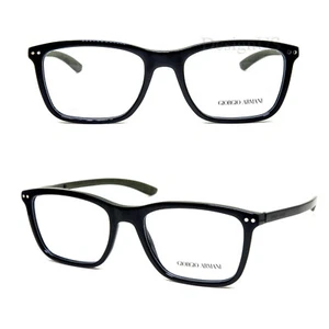 Giorgio Armani AR 7064-Q 5017 Black 54/19/145 Titanium Eyeglasses Italy - New - Picture 1 of 8