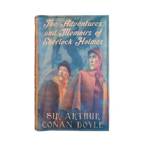 The Adventures & Memoirs of Sherlock Holmes - Leather Covered Hardback Book Gift - Picture 1 of 7