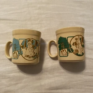 2 VTG Coffee Mugs Staffordshire Potteries England 1976 - Picture 1 of 9