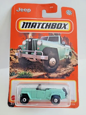 Matchbox 2021 MBX Off-Road  67/100  1948 Willys Jeepster  Mint Green - Image 1 of 3
