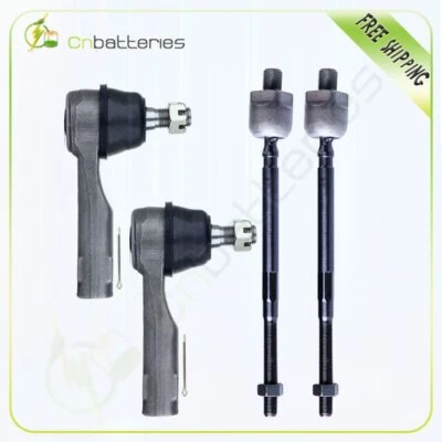 4PCS Suspension Outer & Inner Tie Rod End Kit For 1987-90 Nissan Pulsar NX - Image 1 of 4