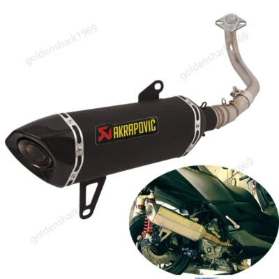 For Yamaha XMAX250 XMAX300 2017-2020 Full Exhaust System Header Pipe Muffler Tip — 第 1/4 张图片