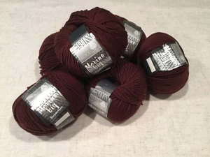 Lana Grossa Cool Wool Merino Big Superfein Color 647 Brown 100% Wool - Lot of 6 - Picture 1 of 4