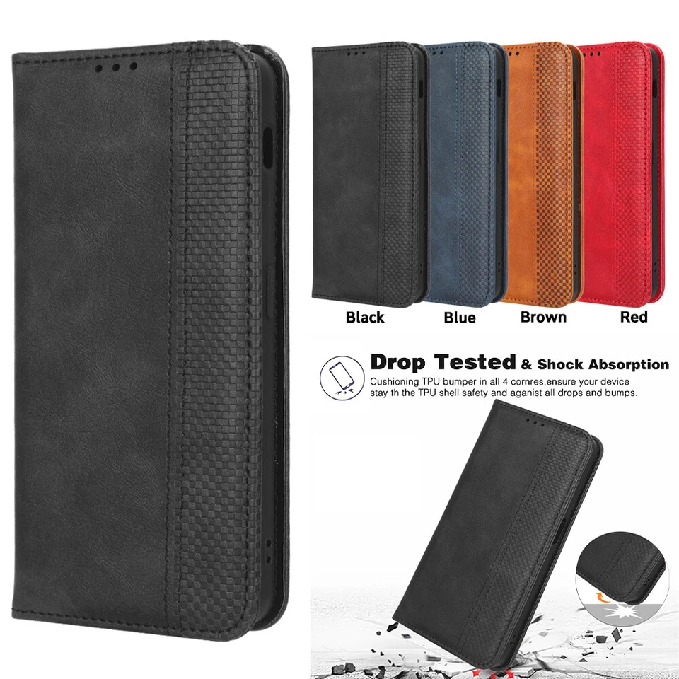 Funda tipo billetera de cuero con ranura para tarjeta con soporte para OnePlus 13R ACE 5 Ultra N30 Foto 1 de 4